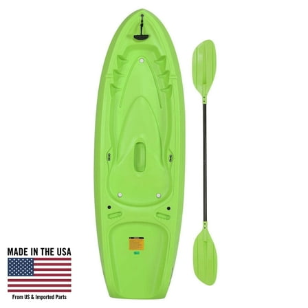 Lifetime Recruit 6.5 ft Youth Sit-on-Top Kayak, Lime Green (90765)