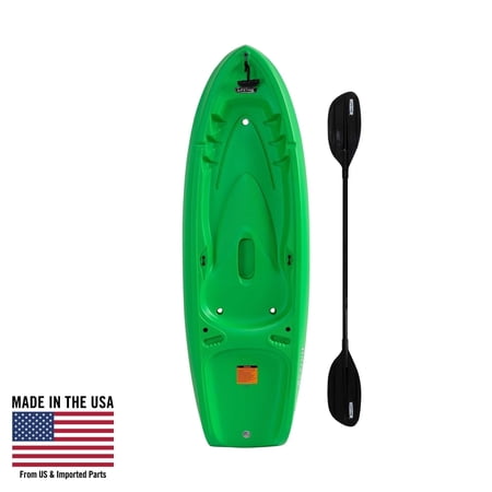 Lifetime Recruit 6.5 ft Youth Sit-On-Top Kayak with Paddle, Spring Green (91125)