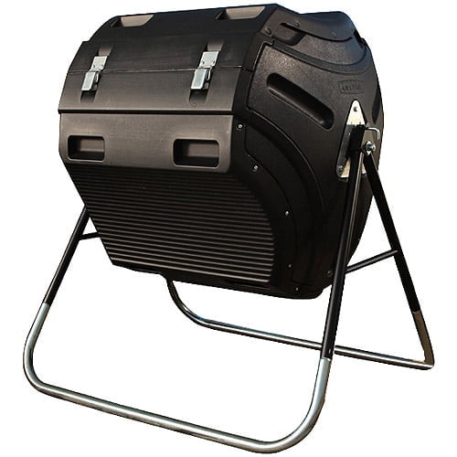 Lifetime Rotating Composter Bin 60058 - Tumbling Composting Bin - 80 Gallon, Black