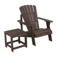 thumbnail image 1 of Lifetime Rustic Brown Adirondack Chair and Table Combo, 1 of 18