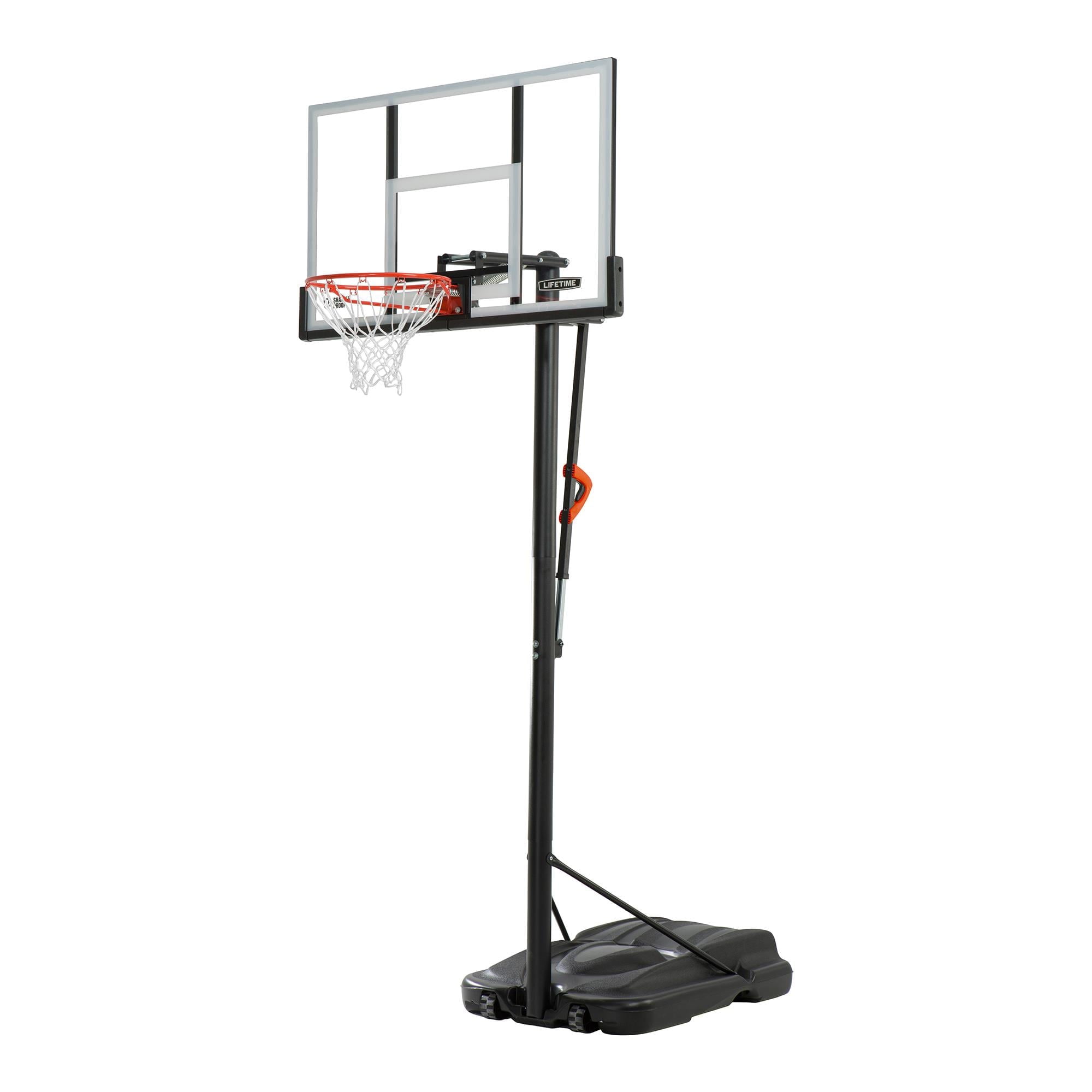 Walmart discounts of Walmart Black Friday Deals 2025 Lifetime Shatterproof Portable Hoop with Action Grip Adjustment & Slam-It Rim - Model 91330