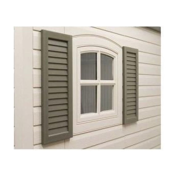 Lifetime Shed Accessory, 2 Decorative Brown Shutters for Shed (0111)