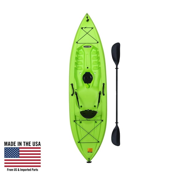 Lifetime Tahoma 10 ft Sit-On-Top Kayak with Paddle, Lime Green (90816)