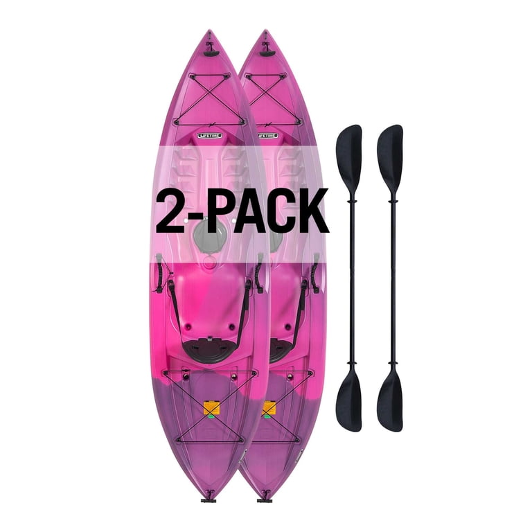Lifetime Tamarack 10ft Kayak 2-Pack, Fusion Orchid, UV-protection