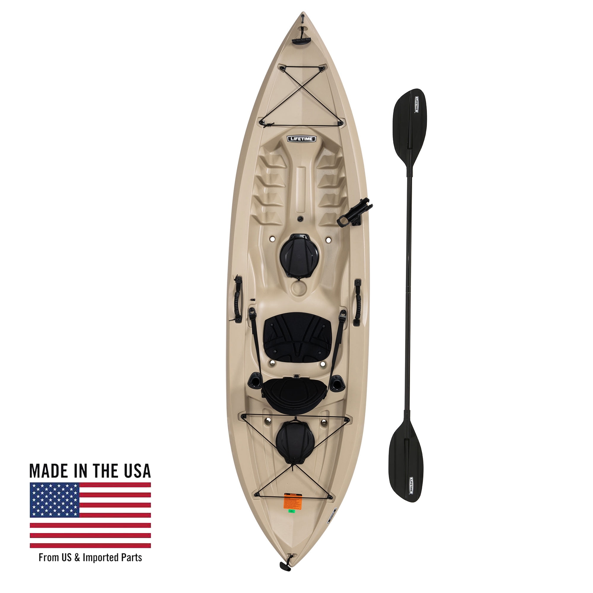 Lifetime Tamarack Angler 10 ft Fishing Kayak, Tan (90508 