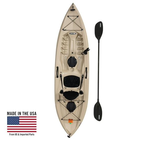 Lifetime Tamarack Angler 10 ft Fishing Kayak, Tan (90508)