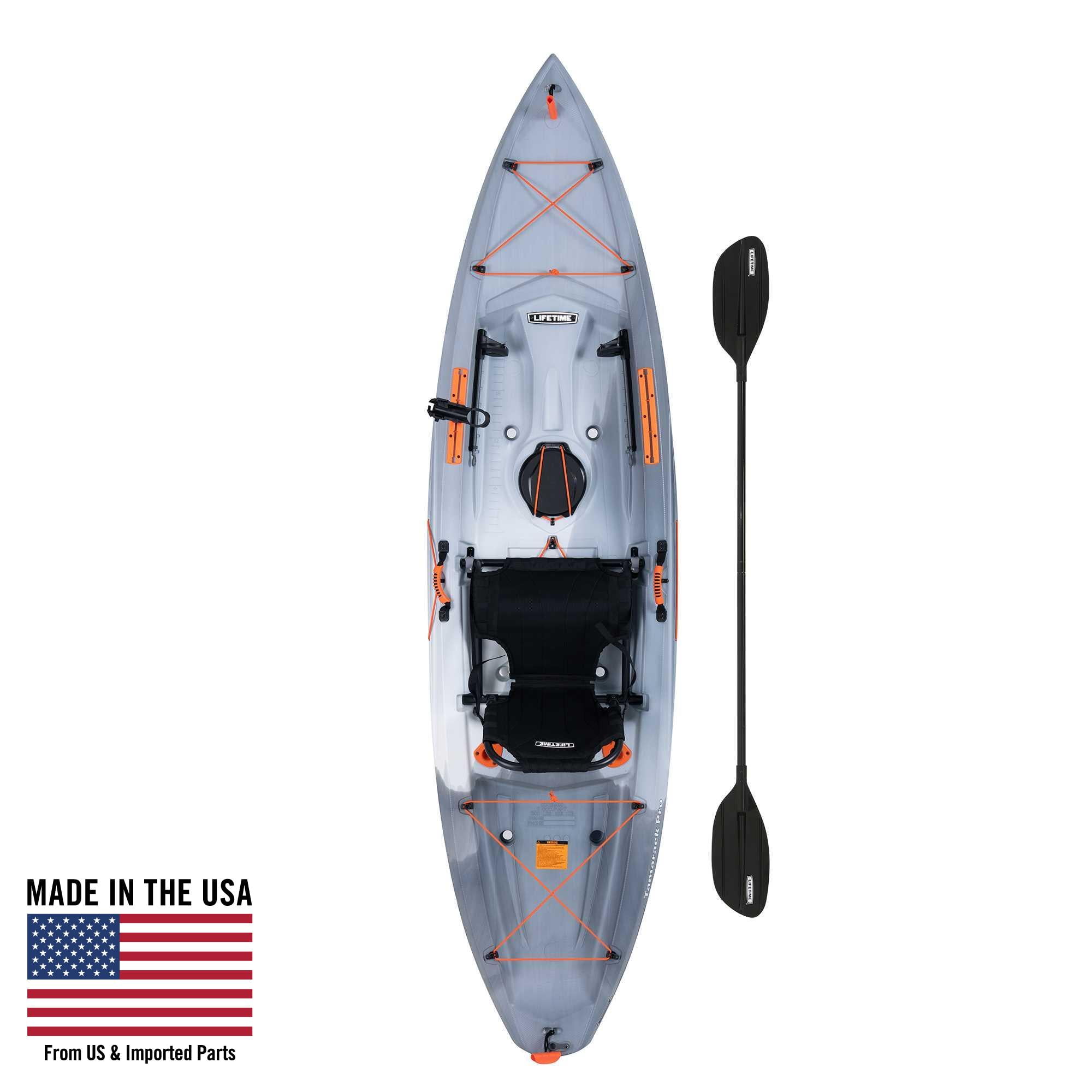 ブギボム Lifetime Tamarack Pro 123 inch Fishing Kayak, Eclipse Fusion