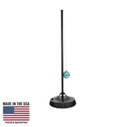 Costway Portable Tetherball Set, 3-Level Height-Adjustable Swing Ball
