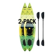 Lifetime Tide 103 Sit-in Kayak - 2 Pack (Paddles Included), Lemongrass Fusion - 90877