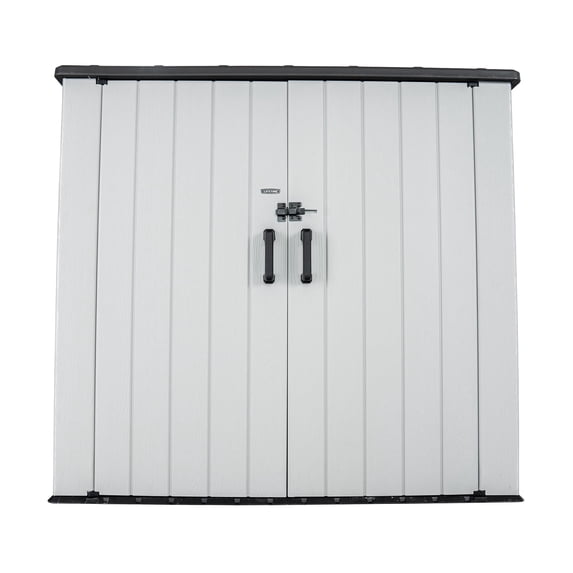 Lifetime Polyethylene Utility Storage Shed, 75.9 in. x 43.5 in. x 69.6 in., Gray, (60426)