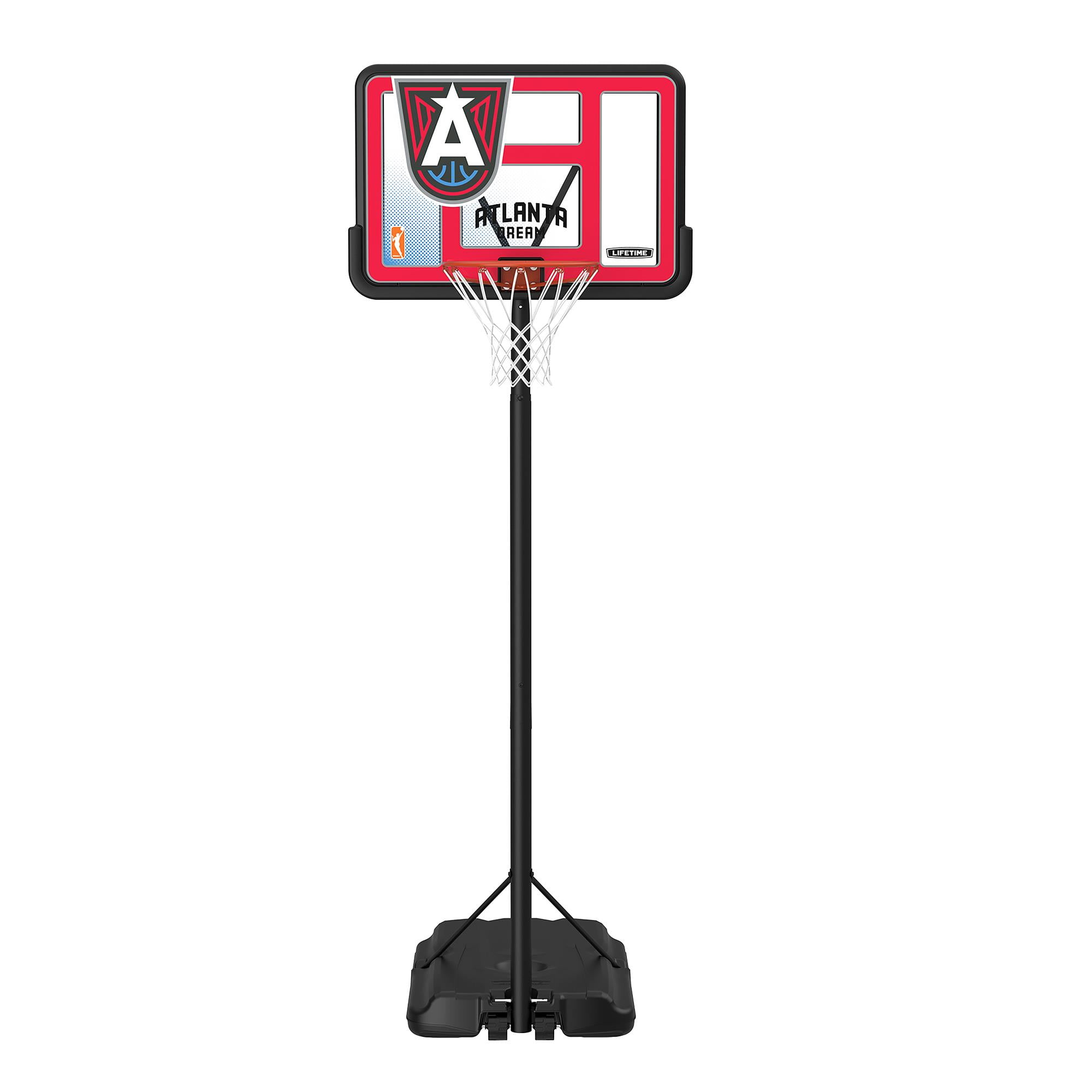 Lifetime WNBA Atlanta Dream 44" Portable Basketball Hoop with Wheels - 7.5 to 10 Ft Adjustable Height