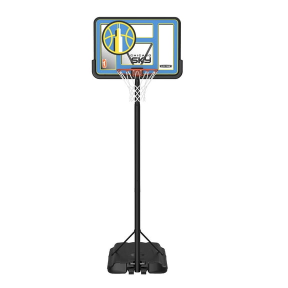 Lifetime WNBA Chicago Sky 44" Portable Basketball Hoop with Wheels - 7.5 to 10 Ft Adjustable Height