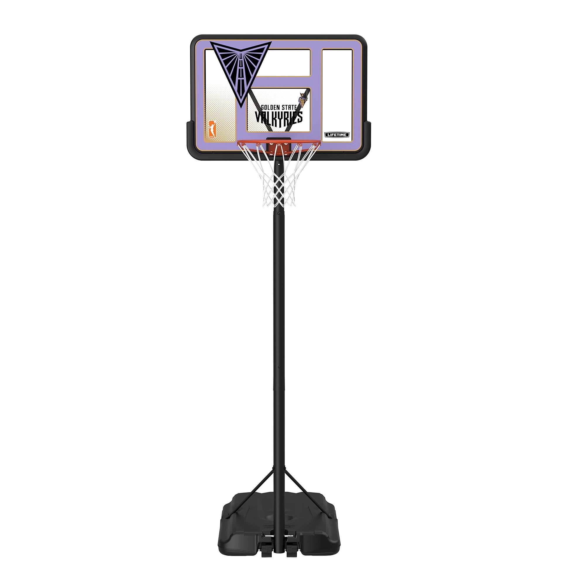Lifetime WNBA Golden State Valkyries 44" Portable Basketball Hoop with Wheels - 7.5 to 10 Ft Adjustable Height