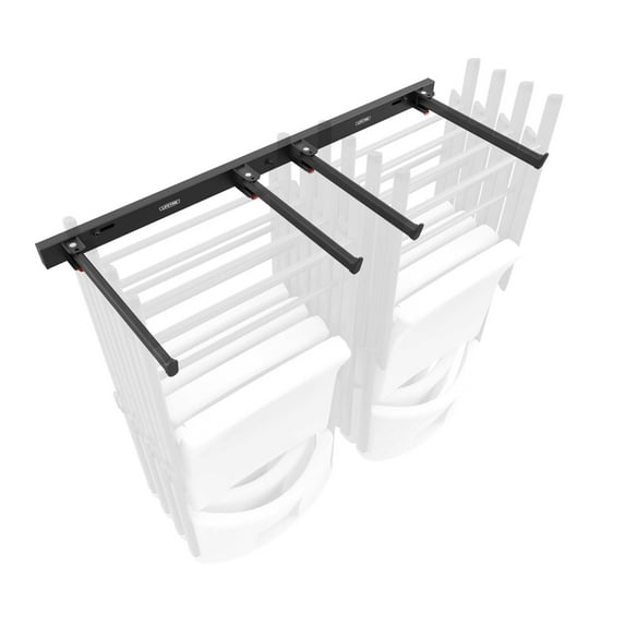 Lifetime Steel Wall-Mounted Chair Rack for up to 10 Folding Chairs (80719)