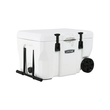 Lifetime Wasatch Series 55 Qt. Hard Sided Cooler with Wheels, Arctic White
