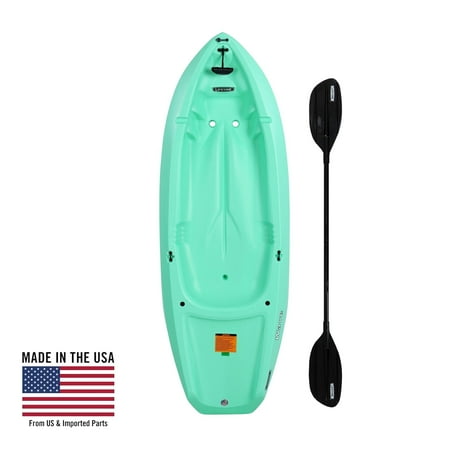 Lifetime Wave 6 ft Youth Sit-On-Top Kayak with Paddle, Seafoam Green (91237)