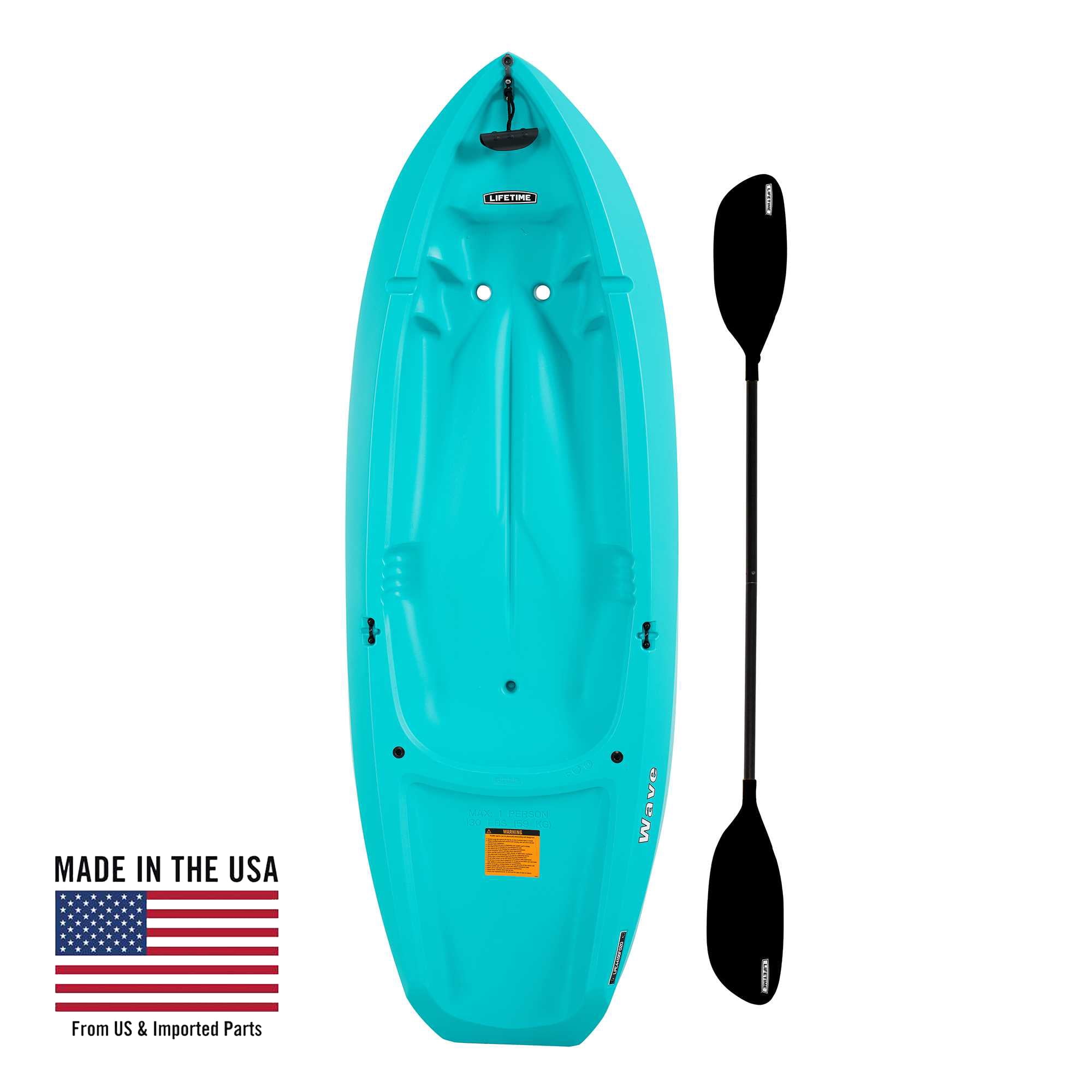 Lifetime Wave 6 ft Youth Sit-on-Top Kayak, Aqua (91185) - Walmart.com