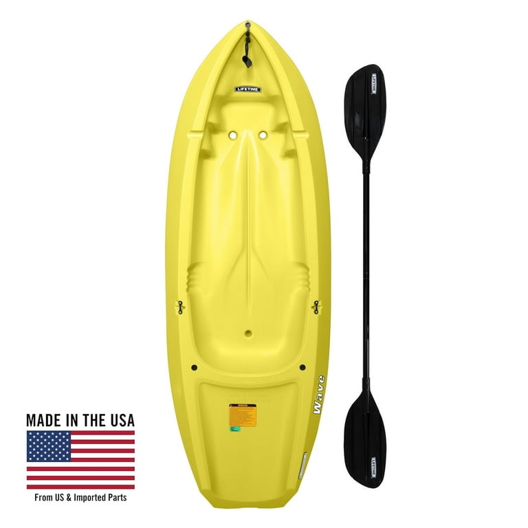 Lifetime Wave 6 ft Youth Sit-on-Top Kayak, Lime Green (90153) 