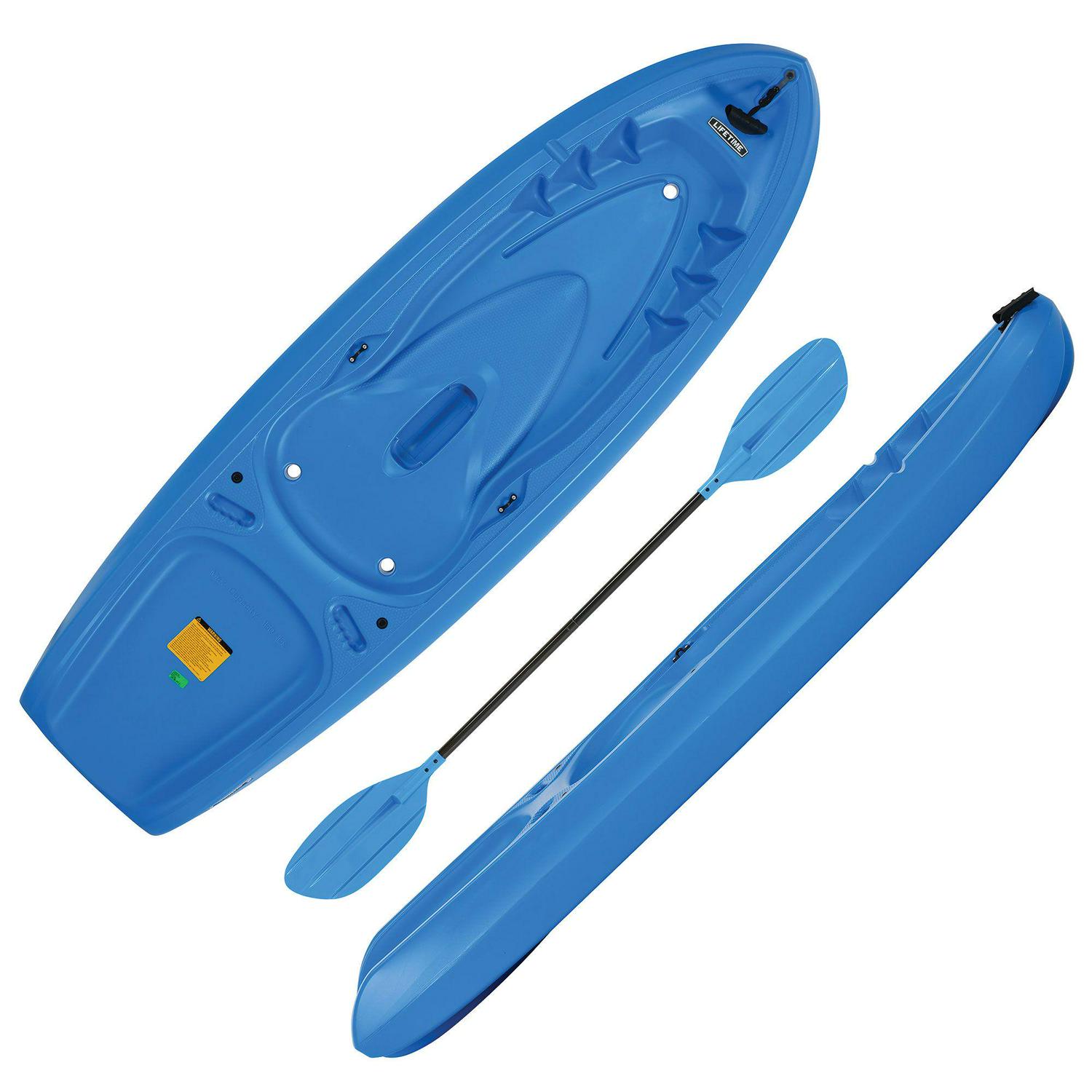 Lifetime Youth Recruit Kayak and Paddle Package Blue