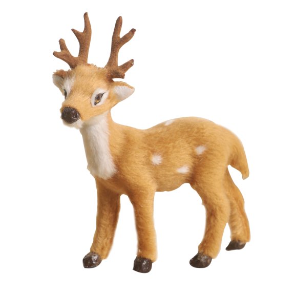 Lifeuping Deer Ornament Mantel Decor Christmas Decorations Indoor Home Decor Photo Ornament Forest Animals Mini Bookshelf Home Party Decor Office