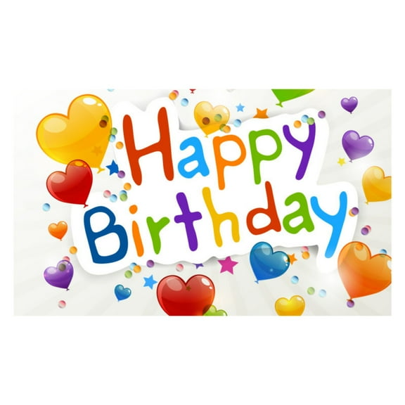 Lifeuping Happy Birthday Kids Backdrops,Colorful Ballon Party Background Banner 6 x 3.7ft