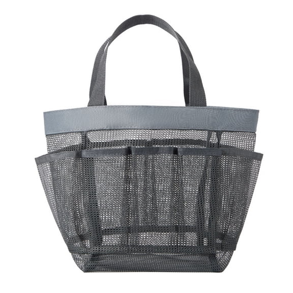 Lifeuping Natural Mesh Shower Caddy Portable Shower Tote Bag for College Dorm Essentials, Bathroom, Gym, Camp, Travel, Hanging Shower Caddy Basket, Quick Dry Toiletry Bag