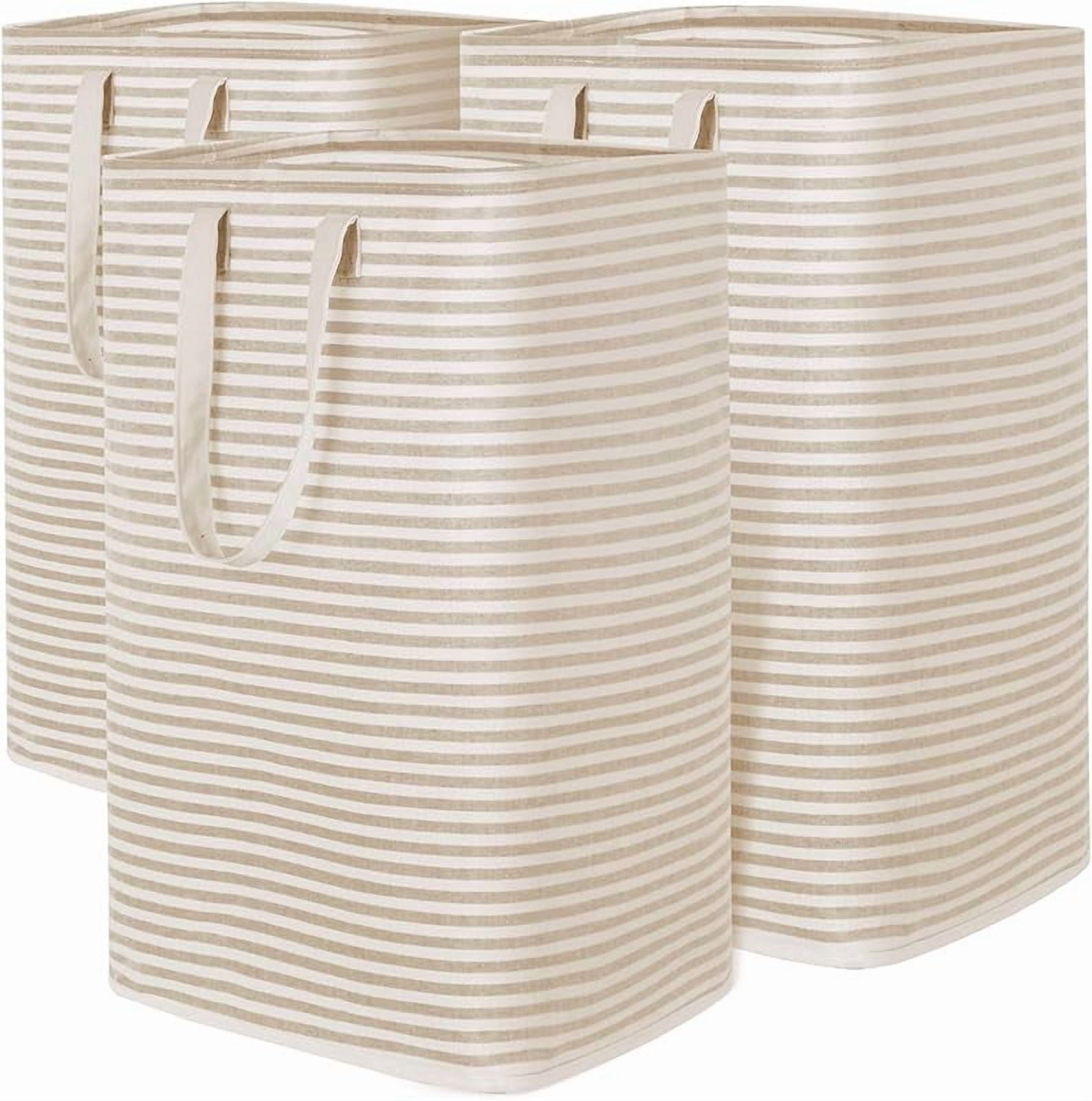 Lifewit 2 Pack Laundry Hamper Large Collapsible Laundry Baskets, Freestanding Waterproof Clothes Hamper with Easy Carry Handles in Laundry Room Bedroom Bathroom College Dorm for Adults, Grey, 2 x 80L - Walmart.com