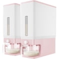 thumbnail image 1 of Lifewit 2-Pack Rice Dispenser 25 lbs, Rice Storage Container Moisture Proof with Measuring Cup, BPA-Free, Pink, 1 of 8