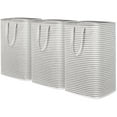 thumbnail image 1 of Lifewit 3 Pack Laundry Hamper Large Collapsible Laundry Baskets, Freestanding Waterproof Grey, 1 of 10