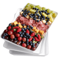 thumbnail image 1 of Lifewit 3 Pack Plastic Serving Trays for Party, Plastic Serving Platters for Party, Serving Trays Platters, White, 1 of 8
