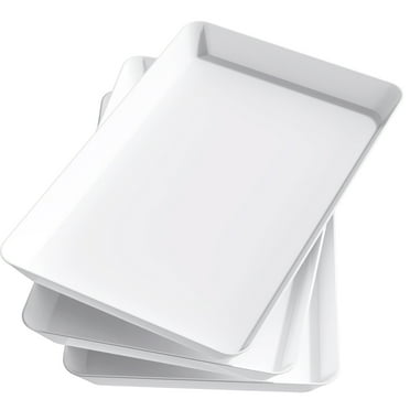 Lifewit 3 Pcs Serving Tray, 15" x 10" Serving Platters, Snack, Fruit, Cookies, Desserts in Kitchen/Party