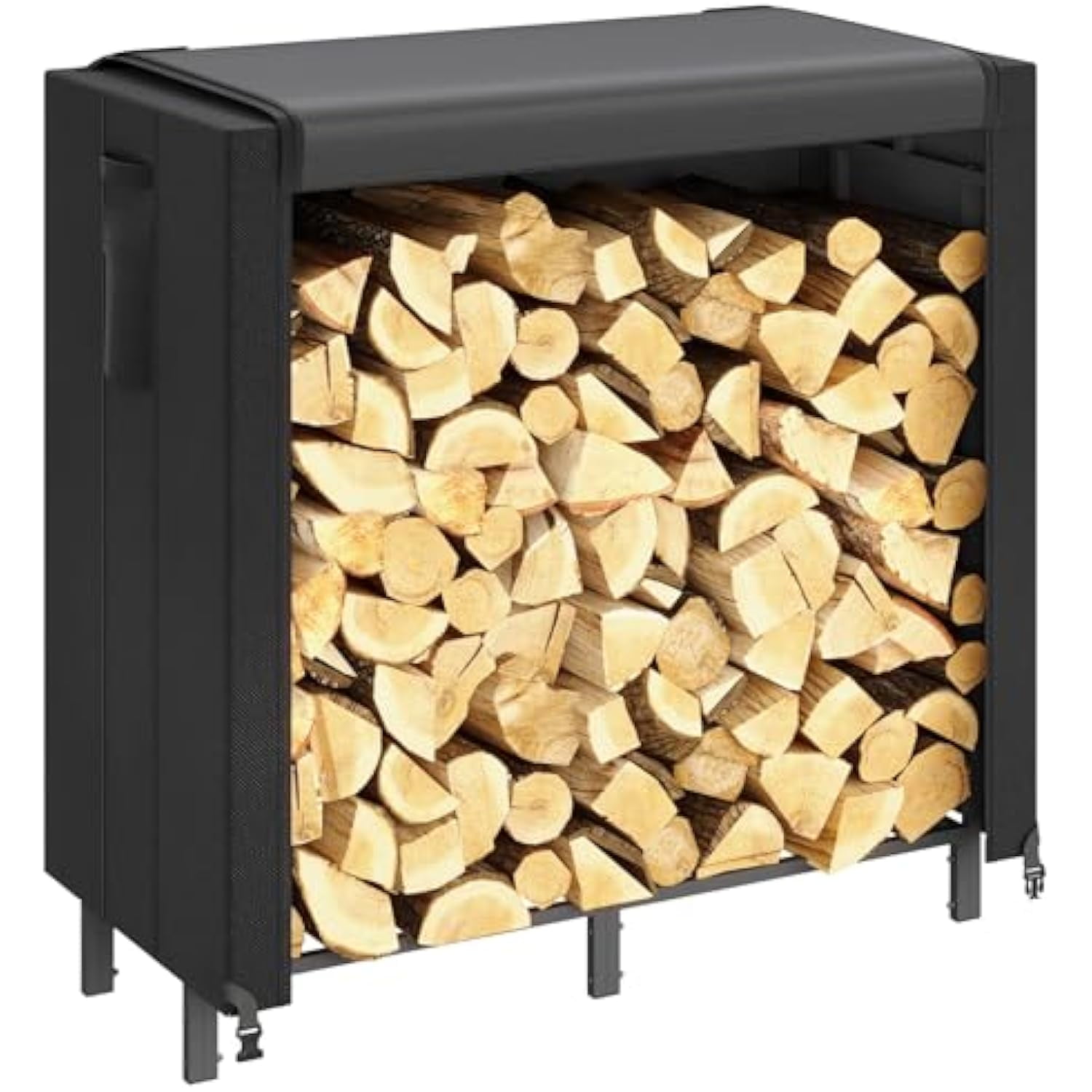 Lifewit FT Firewood Rack with Waterproof Cover, Heavy Duty Wood