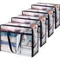 Lifewit 4 Pack Clear Clothes Storage Bags, 40L Plastic Blanket Storage ...