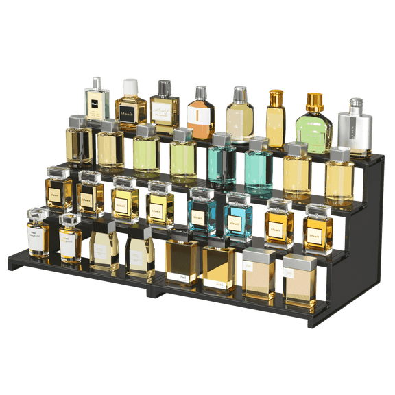 Lifewit 2 Pack Cologne Organizer, 12" Cologne Stand, 4 Tier Perfume Stand Organizer, Bathroom Countertop Organizer