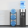 thumbnail image 1 of Lifewit 5 Gallon Water Jug Holder, 3 Tier Water Bottle Stand, Heavy Duty Water Dispenser Rack with 3 Slots for Gallon Jugs, Detachable Water Storage Shelf Organizer for Home Living Room Office, Black, 1 of 11