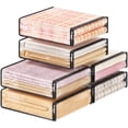 thumbnail image 1 of Lifewit 6 Pack 14L Clear Clothes Storage Bags with Zipper, Plastic Sweater Storage, Vinyl Foldable Blanket Containers Organizers, Moving Bag for Bed Sheet, Clothing, 15.7 x 13.8 x 3.9 Inch, 1 of 6