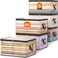 thumbnail image 1 of Lifewit 6 Pack Clear Clothes Storage Bags, 60L Plastic Blanket Storage Bags, Vinyl Foldable Moving Bags with Zipper, Closet Organizers and Storage Containers for Bedding, Duvet, Pillow, 1 of 8