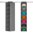 thumbnail image 1 of Lifewit 7 Compartments Hat Organizer for Baseball Caps, 1 Pack Hat Rack Hanging Storage Organizer, Non-Woven Fabric Display Shelf Holds Up to 40 Hats, Cap Holder Hanger for Closet, Bedroom, Grey, 1 of 7