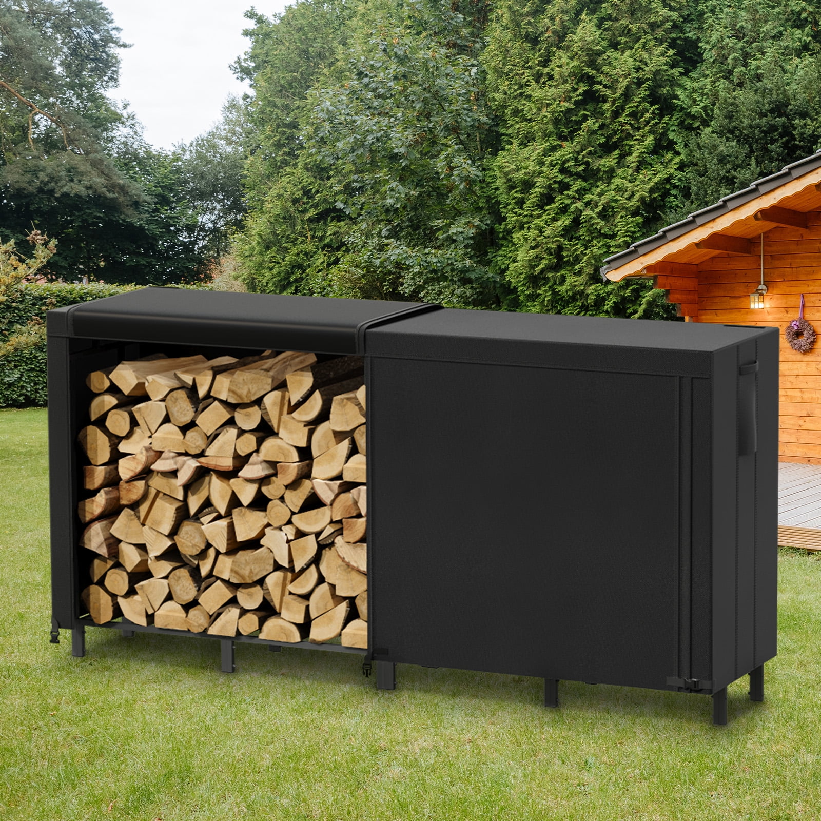 Firewood Racks Wood Pile Storage Outdoor Fire Pit Wood Rack