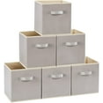 thumbnail image 1 of Lifewit Collapsible Storage Cubes 11 inch Foldable Fabric Bins Organizing Baskets, Light Grey, 1 of 9