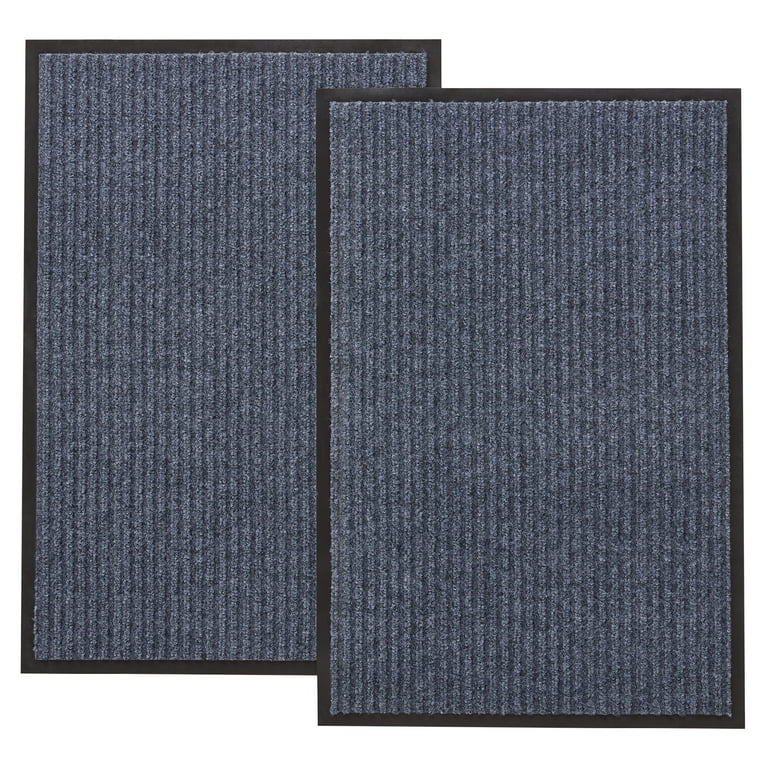Finchitty Indoor Door Mat, Non-Slip Absorbent Resist Dirt Entrance Mat,  Washable Mats for Entryway, Low-Profile Inside Floor Doormat, 59 x 36,  Grey