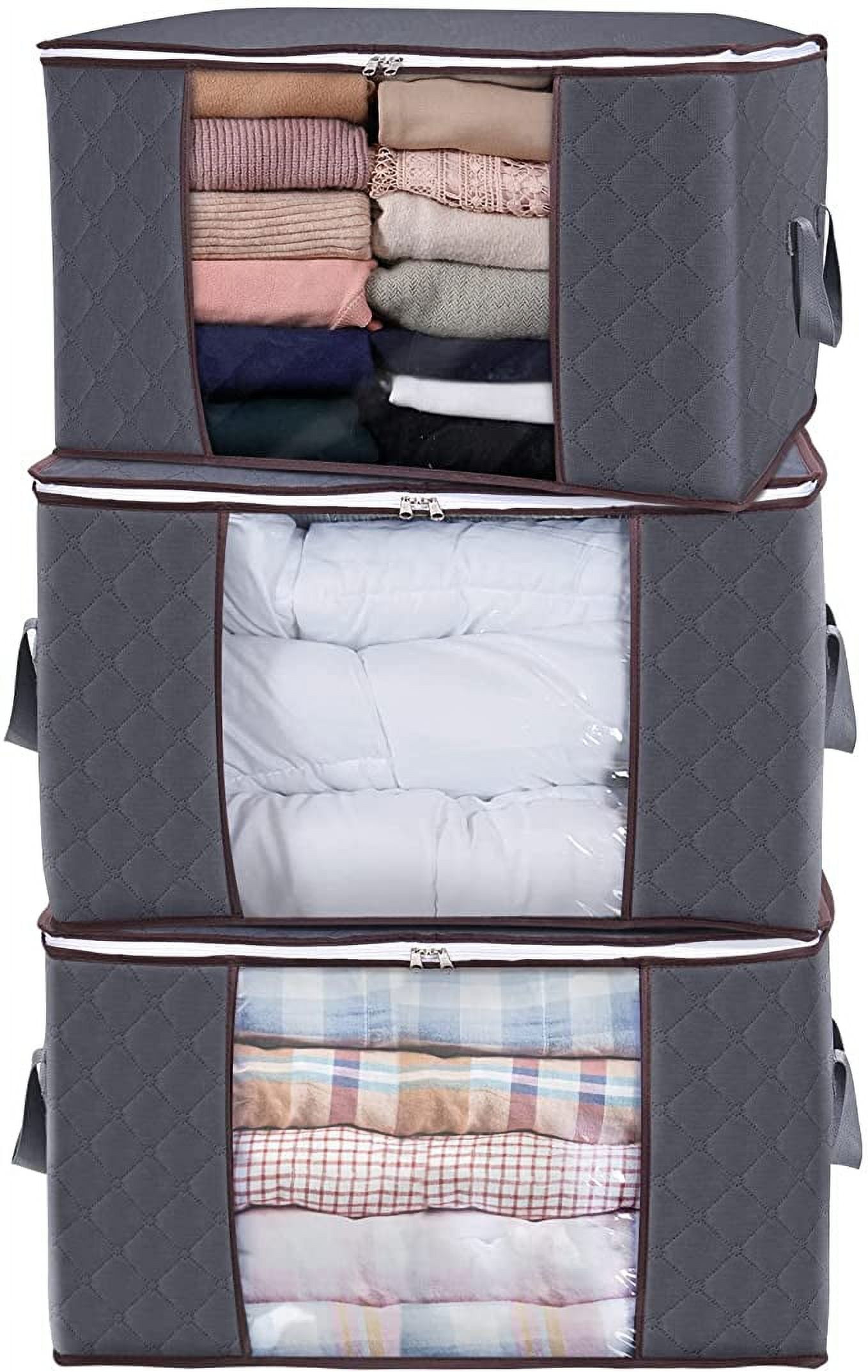 Rebrilliant 100L Large Capacity Clothes Storage Bag,3 Packs