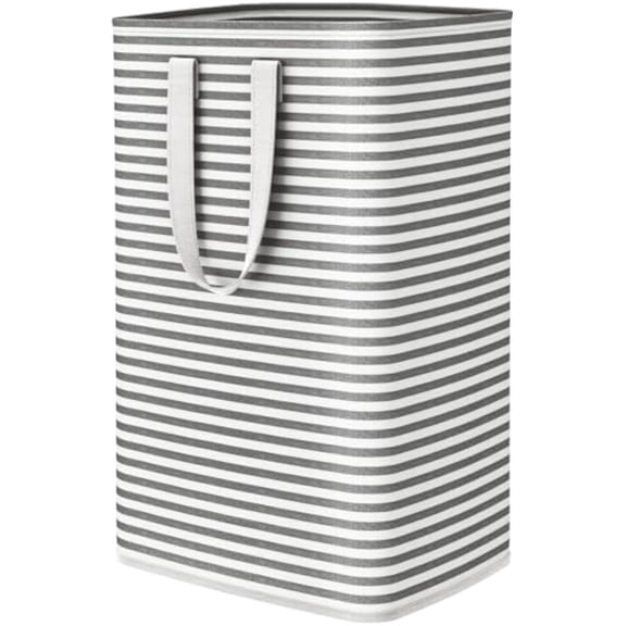 Lifewit Laundry Hamper Large Collapsible Laundry Basket, Freestanding Waterproof Clothes Hamper Storage with Easy Carry Handles for Clothes in Bedroom Bathroom College Dorm for Adults, Black, 80L