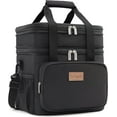 thumbnail image 1 of Lifewit Lunch Box for Men Women Double Deck Lunch Bag, Large Insulated Soft Cooler Bag 12L Black, 1 of 9