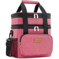 thumbnail image 1 of Lifewit Lunch Box for Men Women Double Deck Lunch Bag, Large Insulated Soft Cooler Bag 12L Pink, 1 of 9