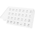 thumbnail image 1 of Lifewit Monthly Pill Organizer, 28 Day Medicine Organizer, Large Compartments Pill Box, Portable Travel Pill Case for Vitamins, Supplement, Medication, Clear, 1 of 9