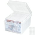 thumbnail image 1 of Lifewit Photo Storage Box 5x7 Photo Case, 9 Inner Photo Keeper, Clear Photo Boxes Storage, Seed, 1 of 9