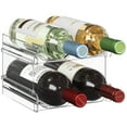 thumbnail image 1 of Lifewit Plastic Stackable Wine Rack for Refrigerator, Cabinet, Countertop,Wine Bottle Holder, Water Bottle Organizer for Fridge, Pantry, Hold 4 Bottles, 1 of 9