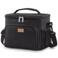thumbnail image 1 of Lifewit Reusable Insulated Lunch Bag for Men, Lunch Box Women, Portable Cooler Freezable Soft Lunchbox Leakproof with Adjustable Shoulder Strap for Adult for Work Picnic or Travel, Black 15L, 1 of 9