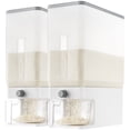 thumbnail image 1 of Lifewit 2-Pack Rice Dispenser 25 lbs, Rice Storage Container Moisture Proof with Measuring Cup, BPA-Free, Clear, 1 of 9